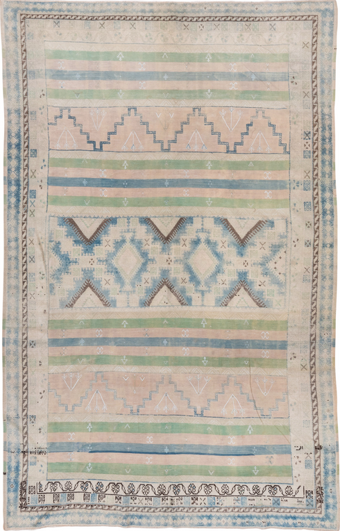 Antique Moroccan Area Rug (6' x 9')